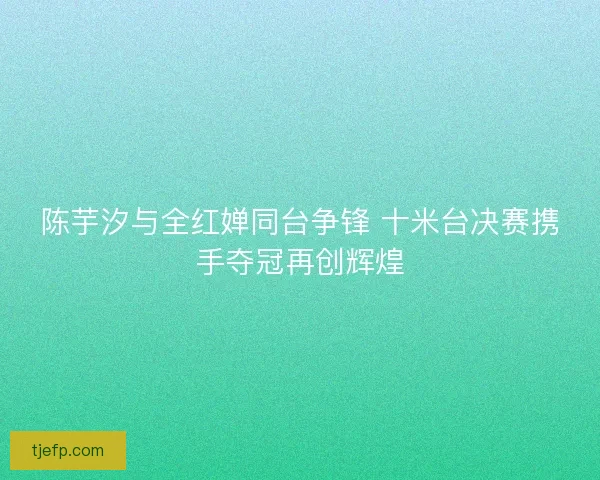 陈芋汐与全红婵同台争锋 十米台决赛携手夺冠再创辉煌